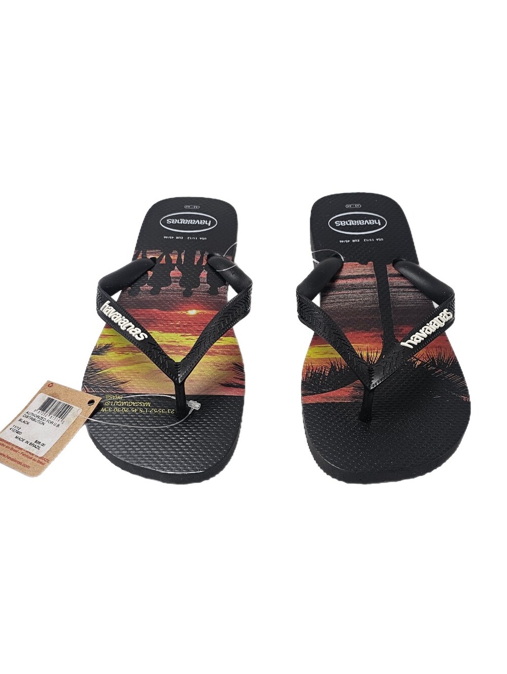 Havaianas Hype Massaguacu Beach Sunset Graphic Flip Flops Men's 11/12
